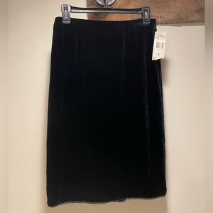 Ralph Lauren black velvet skirt